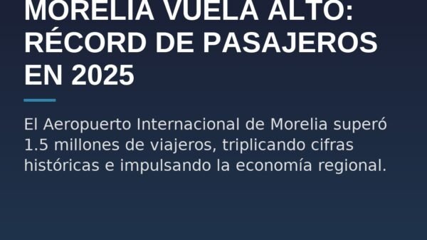 Morelia Vuela Alto: Récord de Pasajeros en 2025