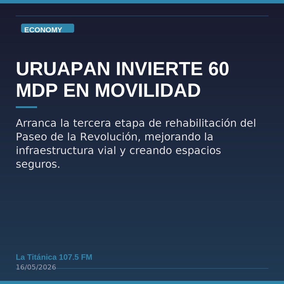 Uruapan Invierte 60 MDP en Movilidad