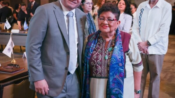 Israel Vega Rodríguez, vicefiscal de Inteligencia e Investigación Criminal de la FGE Michoacán, en evento oficial de la LIV Asamblea Nacional de Procuración de Justicia en Bahía de Banderas, Nayarit