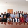 Carlos Torres Piña en reunión con docentes y representantes sindicales de educación media superior en Morelia, michoacano, 26 de agosto de 2026
