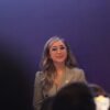 Diputada Grecia Aguilar Mercado frente al Palacio Legislativo de Michoacán, anunciando la capacitación para el Parlamento Juvenil Incluyente 2026