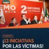 Foto del diputado Memo Valencia durante su Segundo Informe Actividades Legislativas en el Congreso del Estado de Morelia