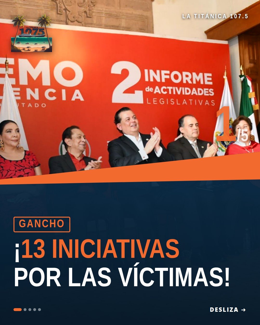 Foto del diputado Memo Valencia durante su Segundo Informe Actividades Legislativas en el Congreso del Estado de Morelia
