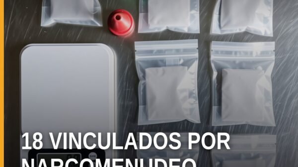 Imagen representativa de edificio municipal y escudo de la Fiscalía General del Estado de Michoacán con texto sobre