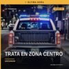Fachada de un hotel en la zona Centro de Apatzingán, Michoacán, donde ocurrieron los hechos de trata en la zona centro