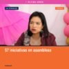 Diputada indígena Erendira Isauro Hernández en sesión del Congreso del Estado de Michoacán, abogando por mujeres indígenas