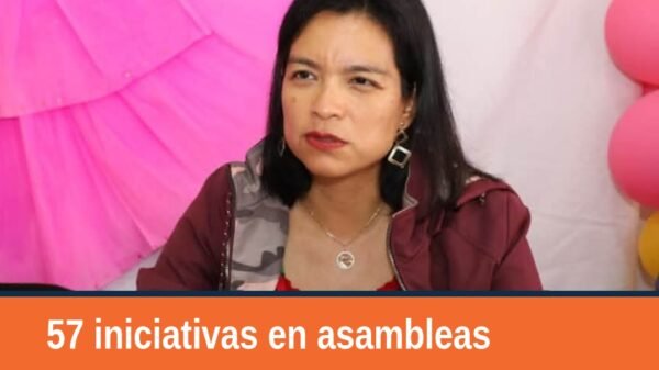 Diputada indígena Erendira Isauro Hernández en sesión del Congreso del Estado de Michoacán, abogando por mujeres indígenas