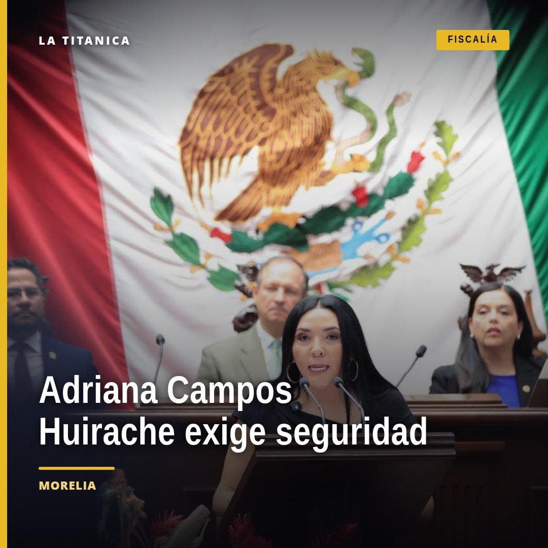Adriana Campos Huirache seguridad: diputada priista hablando ante el Pleno del Congreso de Michoacán en Morelia, 15 de