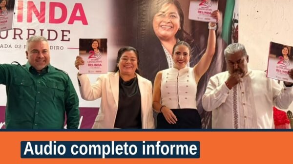 Grabación de audio con etiqueta 'audio completo informe' y nombre 'Belinda Iturbide Díaz'