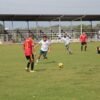 Equipos de la Fiscalía General del Estado de Michoacán compitiendo en partidos oficiales de fútbol y básquetbol durante los Juegos Interdependencias 2026.