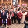 Giulianna Bugarini Torres hablando ante el pleno del Congreso del Estado de Michoacán durante la presentación del Segundo Informe Legislativo de Morena
