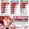 Carlos Torres Piña en primer plano, mirando hacia la cámara, con fondo sutil de gráficas ascendentes y los logos discretos