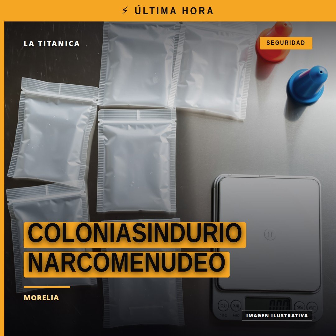 Imagen simbólica de la colonia Sindurio en Morelia, con referencia a coloniasindurio narcomenudeo