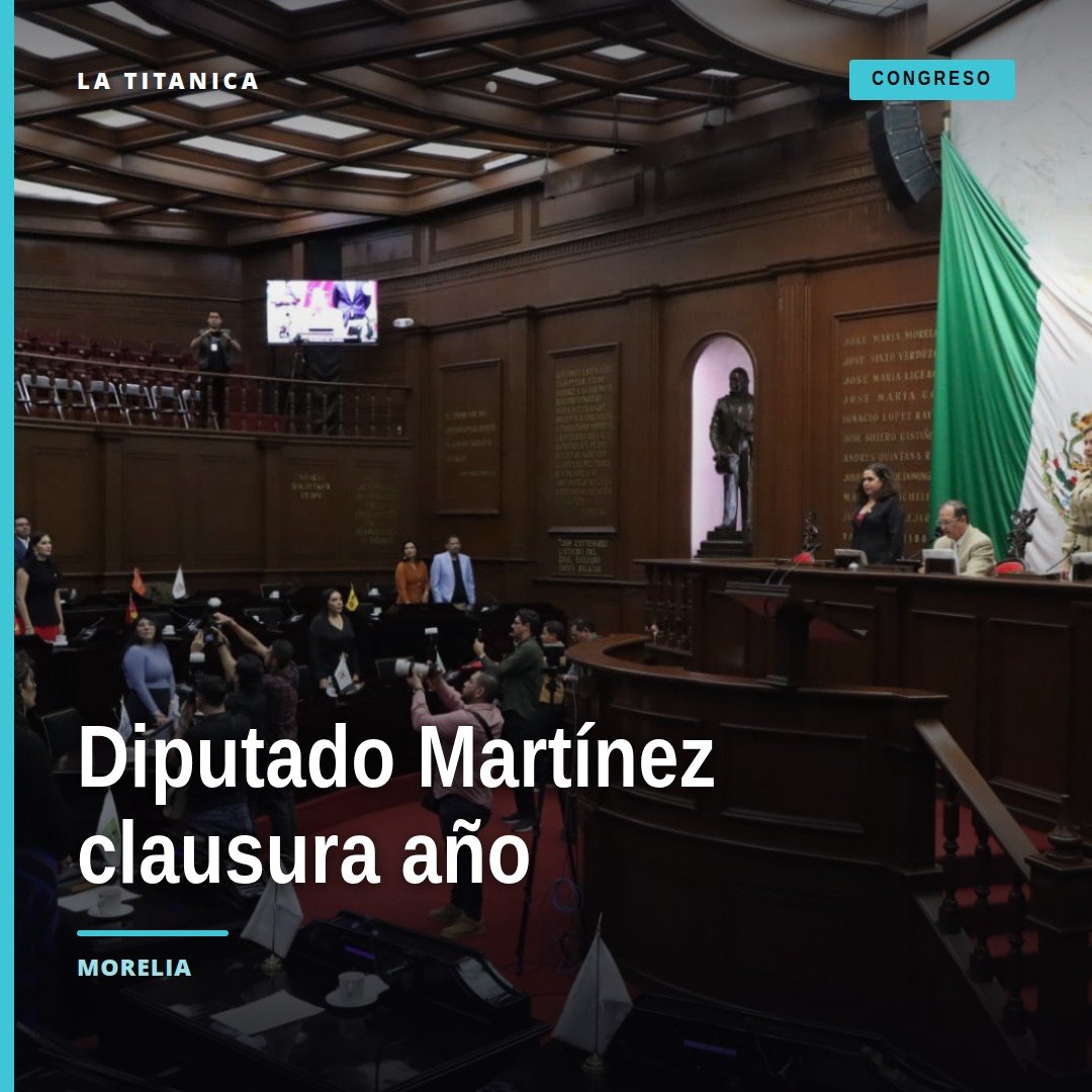 Diputado David Martínez hablando ante el pleno del Congreso del Estado de Michoacán de Ocampo en Morelia, durante la