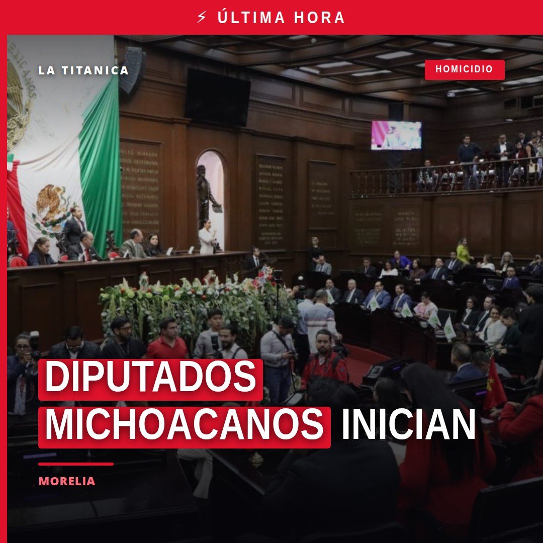 Diputados michoacanos en sesión solemne en el Congreso del Estado de Michoacán, Morelia, 15 de septiembre de 2026