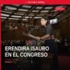 Erendira Isauro Hernández hablando desde la tribuna del Congreso de Michoacán en Morelia, el 17 de septiembre de 2026