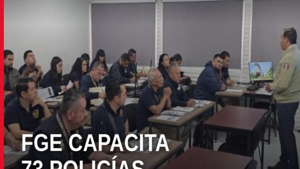 Fiscalía General Michoacán capacita a 73 policías de investigación en Morelia: grupo de uniformados en formación práctica