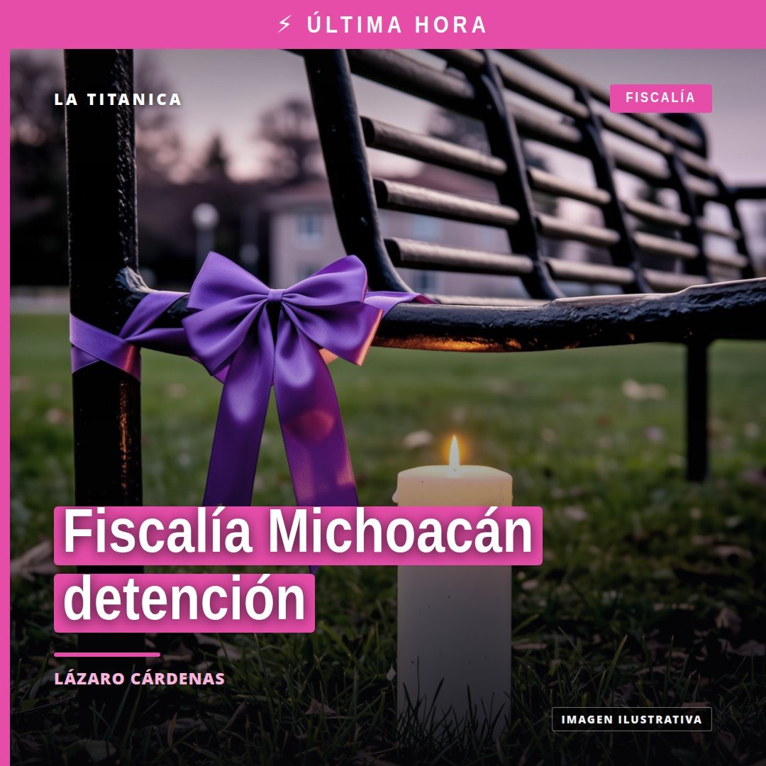Fiscalía michoacán detención: representación simbólica de la Fiscalía General del Estado de Michoacán actuando en caso de