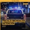 Fiscalía Michoacán detención: oficial de la Fiscalía Regional de Jiquilpan acompañado de documentos oficiales relacionados