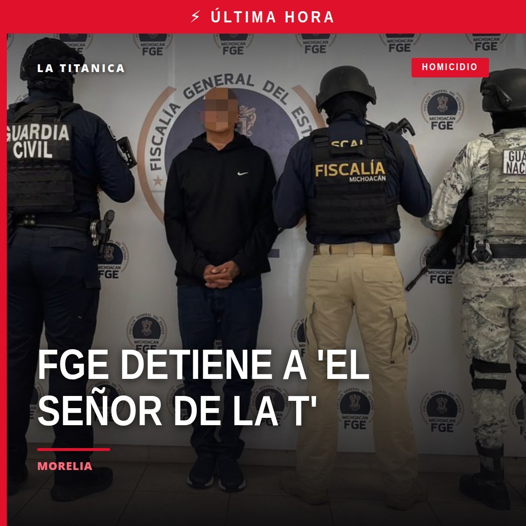 Fiscalía de michoacán detención: imagen simbólica de sello oficial de la FGE sobre mapa de Morelia y municipios del Bajío