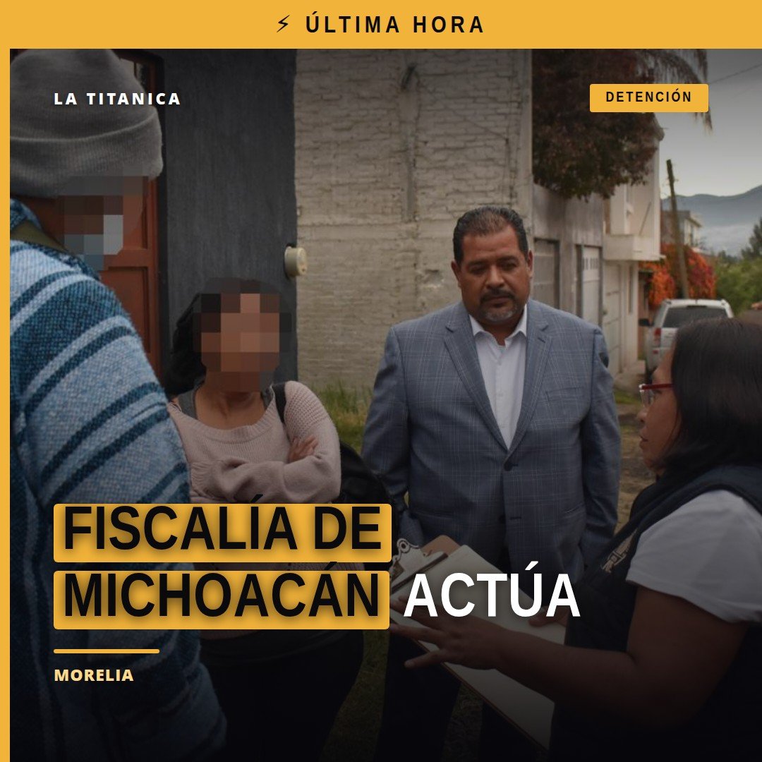 Fiscalía de michoacán restituye inmueble en Morelia: imagen simbólica de edificio institucional y llaves de casa