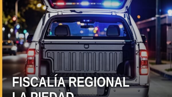 Logotipo de la Fiscalía Regional de La Piedad junto a sellos oficiales y una balanza estilizada, simbolizando la vinculación