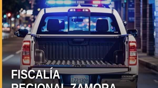 Fiscalía Regional de Zamora: edificio institucional con logo de la FGE, fondo de Zacapu y Tiríndaro en Michoacán