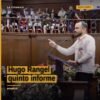 Hugo Rangel quinto informe: diputado del PT hablando ante el pleno del Congreso del Estado de Michoacán en Morelia, el 17 de