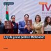 Diputado Iván Vera presentando su segundo informe legislativo en el Congreso del Estado de Michoacán, con énfasis en la ley
