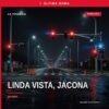 Ilustración simbólica de una calle residencial con señalización de 'Loma Bonita' y silueta de bicicleta; texto superpuesto