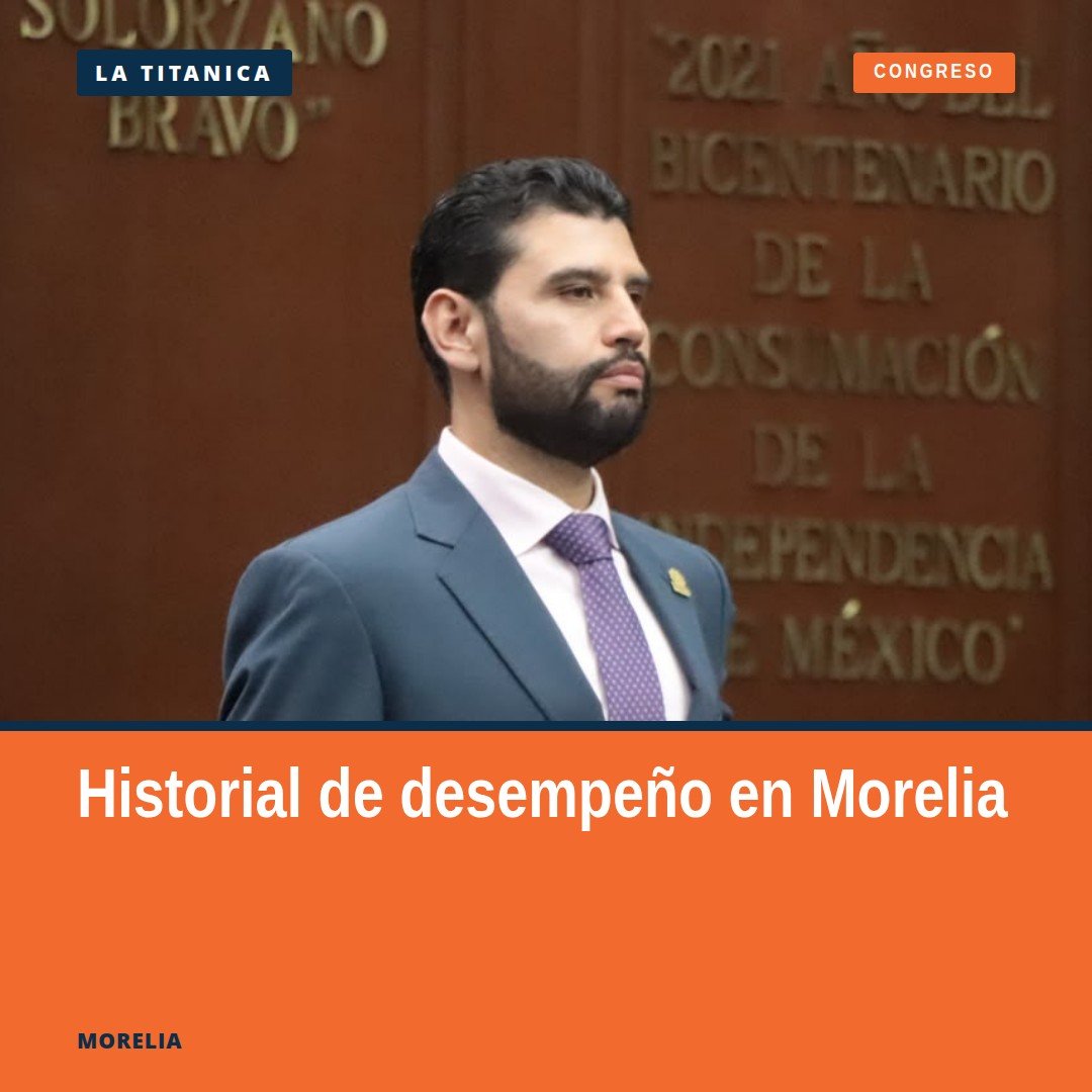 Diputado Octavio Ocampo hablando en tribuna del Congreso del Estado de Michoacán sobre el historial de desempeño de
