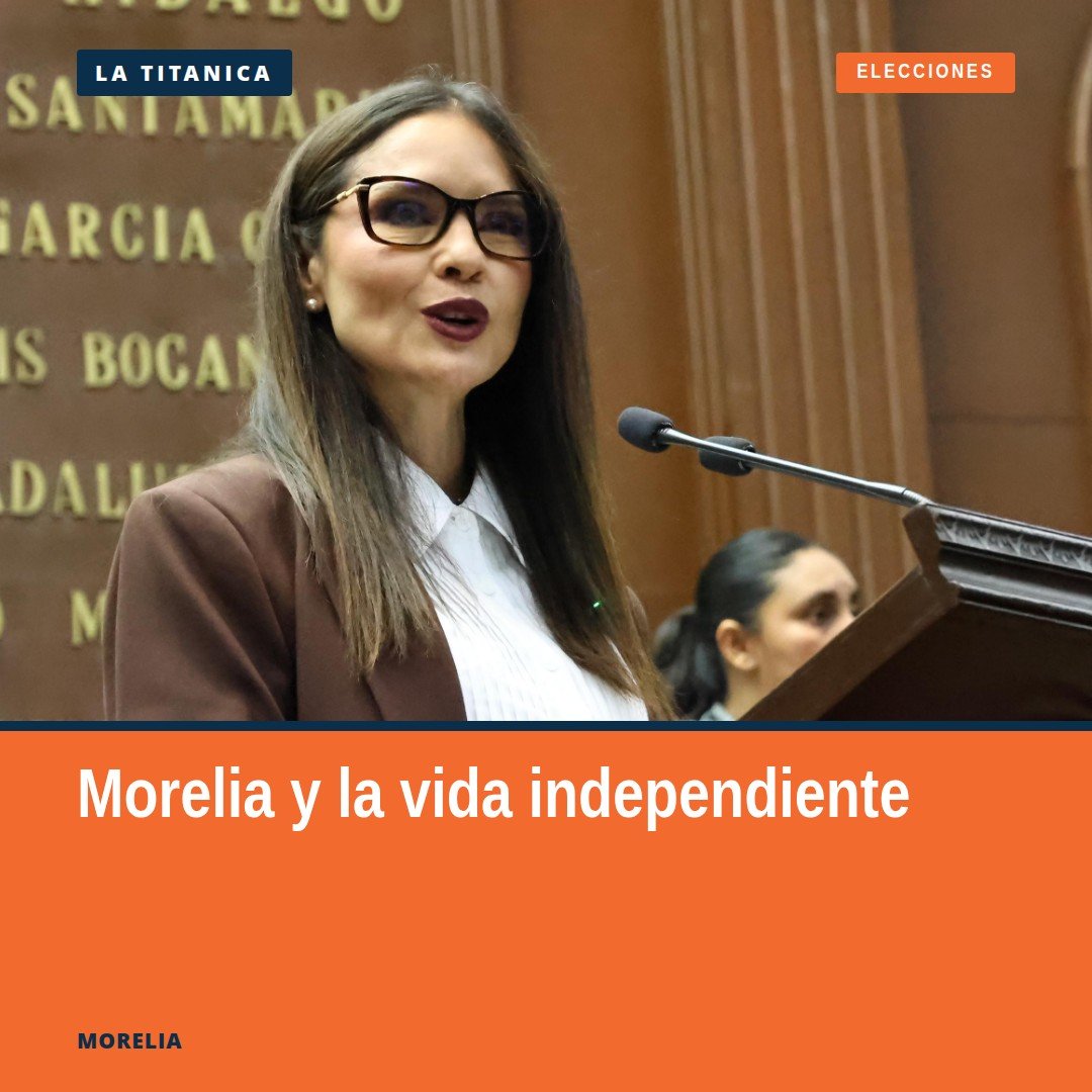 Diputada Nalleli Pedraza Huerta hablando en tribuna del Congreso del Estado en Morelia, Michoacán, durante la presentación