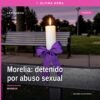 Ilustración simbólica de justicia en Morelia, con elementos discretos que representan protección infantil y procesos