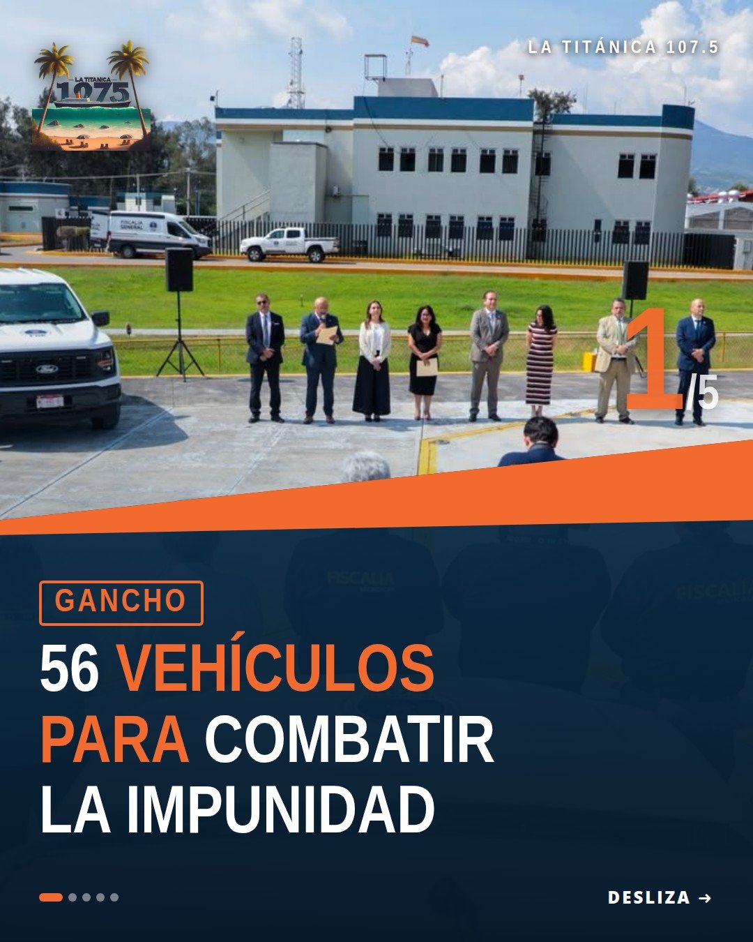 Entrega de 56 unidades vehiculares en Morelia para fiscalías regionales, Servicios Periciales y Policía de Investigación