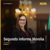 Diputada Nalleli Pedraza Huerta en sesión del Congreso del Estado de Michoacán, presentando su segundo informe labores