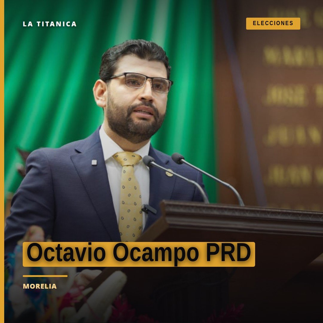 Octavio Ocampo PRD hablando en el pleno del Congreso del Estado de Michoacán, Morelia, 15 de septiembre de 2026