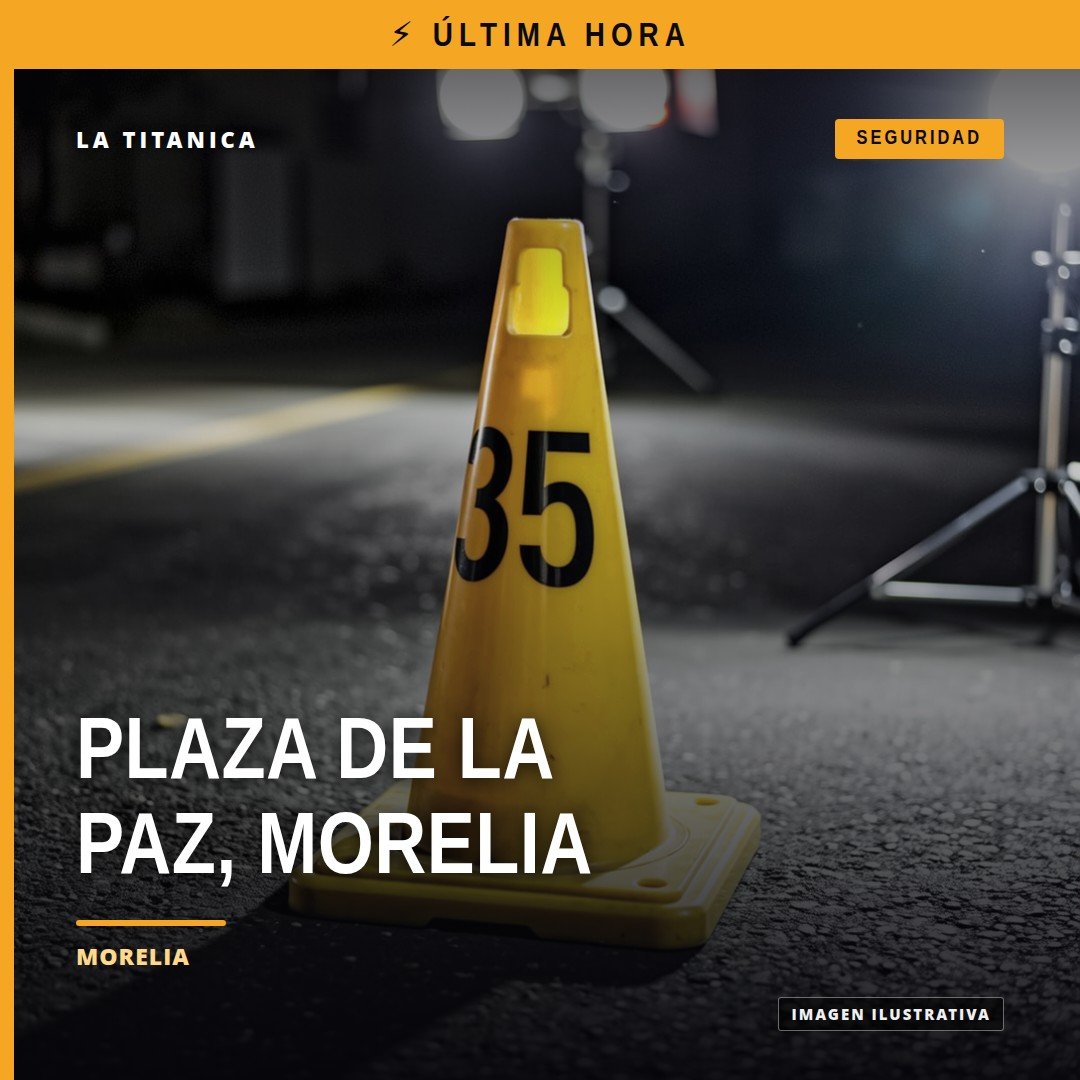 Fachada de la plaza de La Paz en Morelia, Michoacán, ubicada en avenida Héroes de Nocupétaro, escenario de la detención por