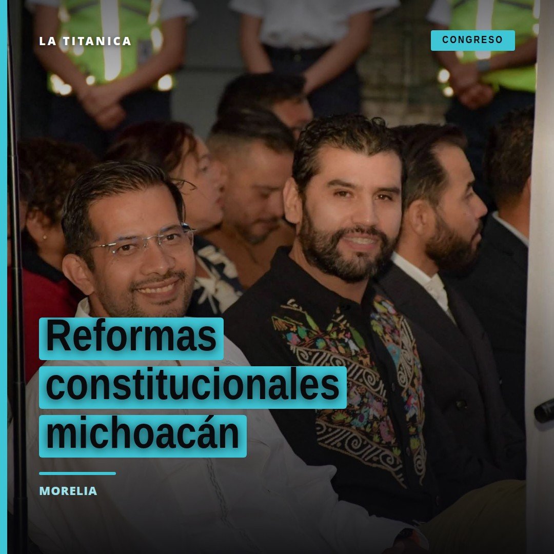 Diputados Conrado Paz y Octavio Ocampo en el Congreso del Estado de Michoacán durante la aprobación de las reformas