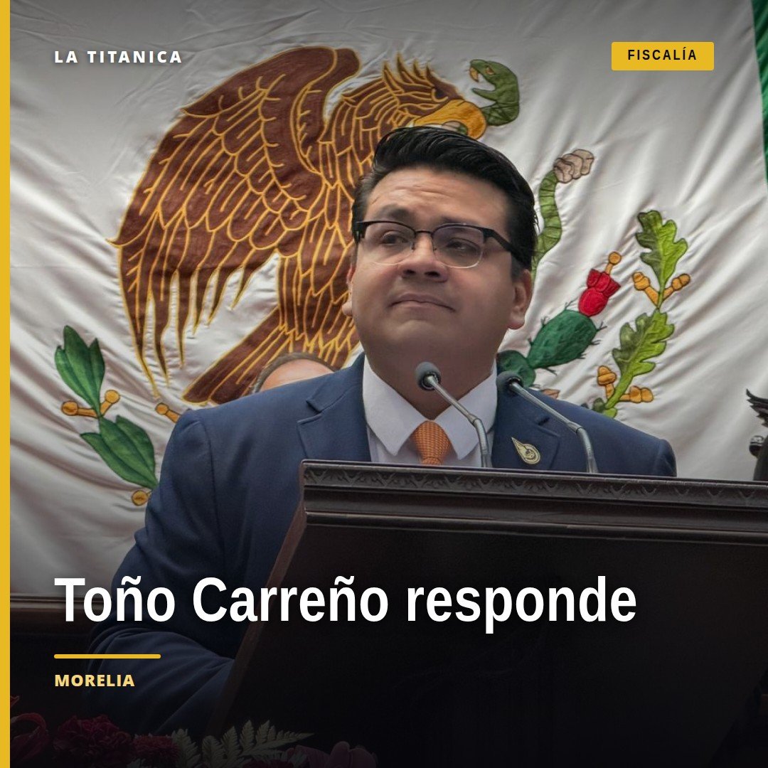 Toño Carreño hablando en el pleno del Congreso del Estado de Morelia durante su intervención sobre el quinto informe
