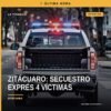 Fachada de un establecimiento de agroquímicos en Zitácuaro, escenario del secuestro exprés zitácuaro