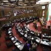 Congreso del Estado de Michoacán en Morelia, fachada institucional, con placa que indica el día del asesor jurídico victimal