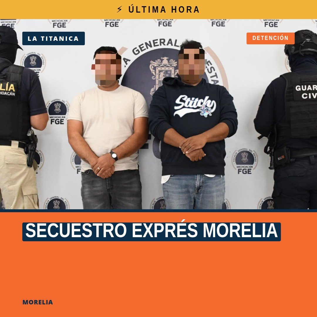 Ilustración simbólica de una camioneta y una sucursal bancaria en Morelia, relacionada con el secuestro exprés morelia
