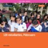 Personal de la Fiscalía Especializada en Violencia Familiar y de Género atiende a jóvenes en un módulo informativo sobre