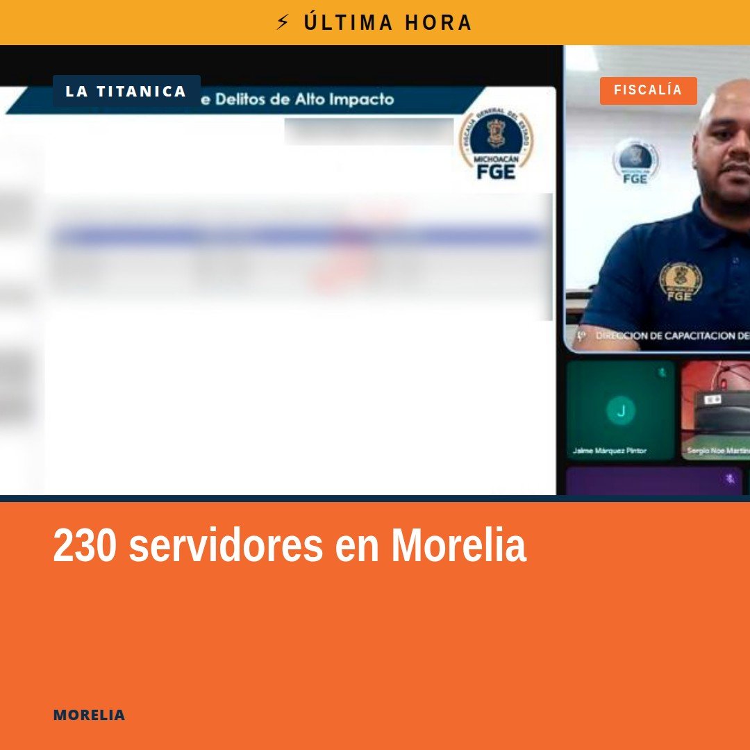 Grupo diverso de servidores públicos participando en sesión virtual de capacitación fiscalía michoacán desde Morelia