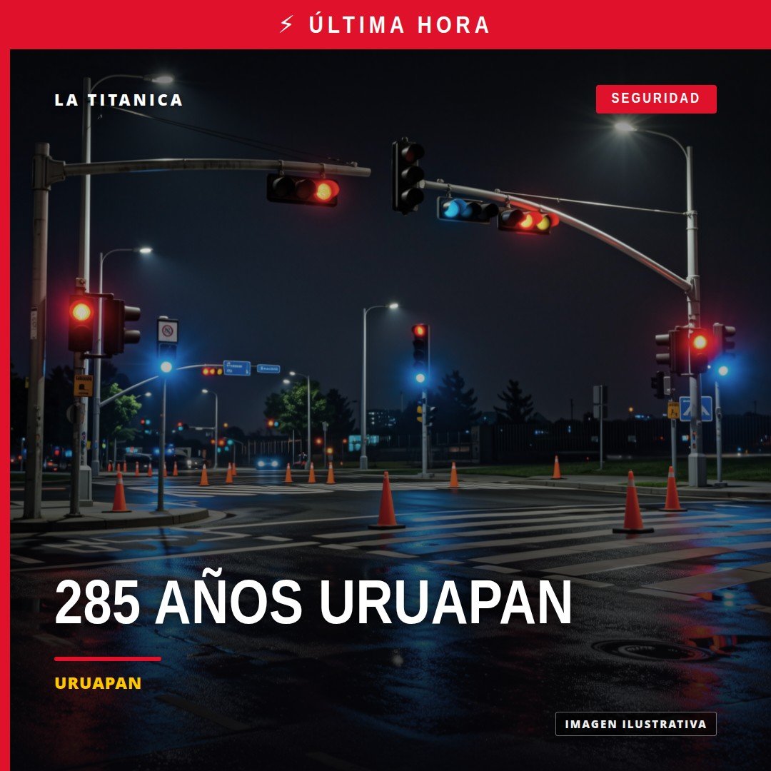 Ilustración sobria de balanza de justicia sobre mapa de Uruapan, con texto 'secuestro agravado uruapan'