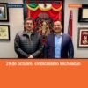 Carlos Torres Piña y Napoleón Gómez Urrutia en reunión en la Ciudad de México, 29 de octubre de 2026, abordando el