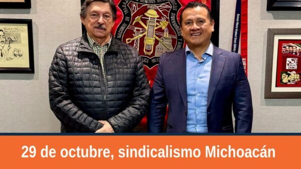 Carlos Torres Piña y Napoleón Gómez Urrutia en reunión en la Ciudad de México, 29 de octubre de 2026, abordando el