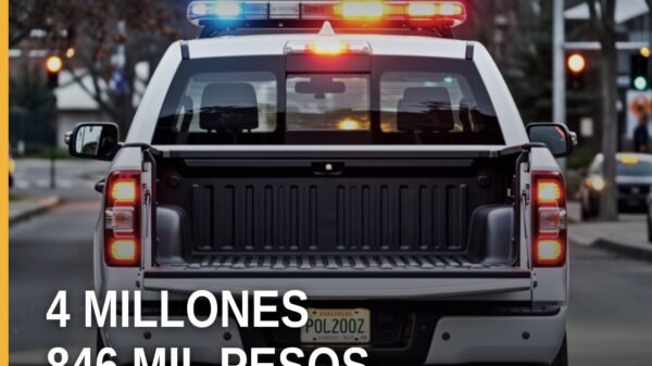 Infografía con cifra 4 millones 846 mil pesos y leyenda 'fraude específico la piedad', fondo sobrio, sin rostros ni