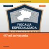 Imagen simbólica de una balanza y monedas con el texto 'reparación daño erario' y 'Huiramba, Michoacán'