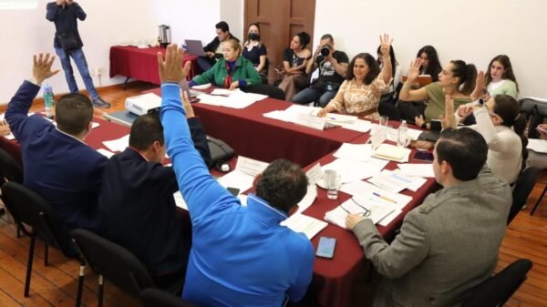 Sala de sesiones del Congreso del Estado en Morelia donde se aprobaron las leyes de ingresos municipales
